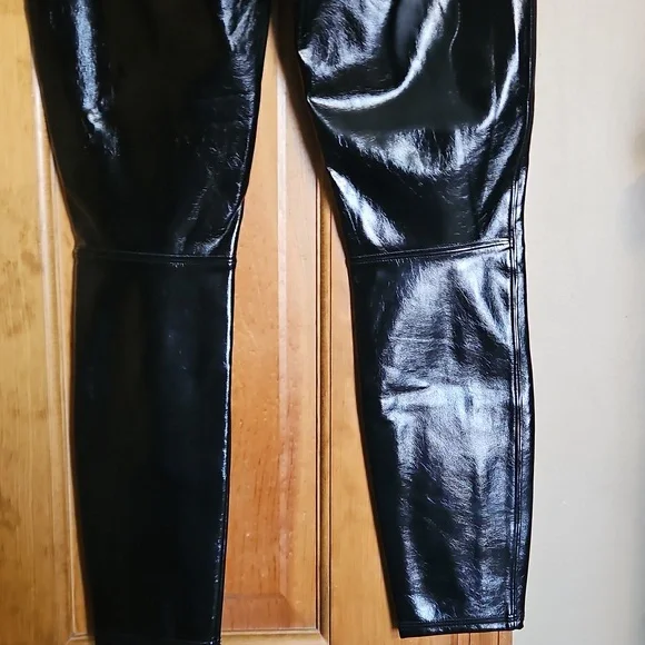 NWOT Spanx Faux Leather High-Rise Skinny Black Pants - Picture 8 of 11